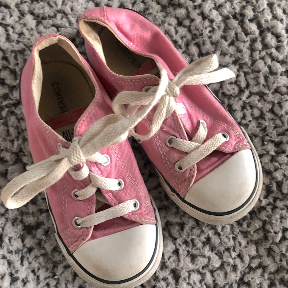 Girls Pink Converse